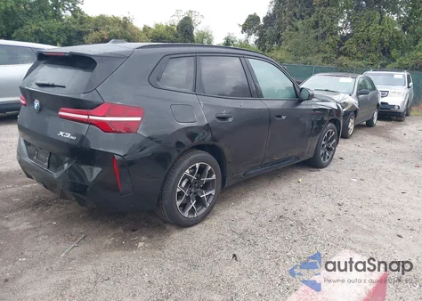 2025 BMW X3 30 xDrive z USA, uszkodzony, nr VIN 5UX53GP07S9038334